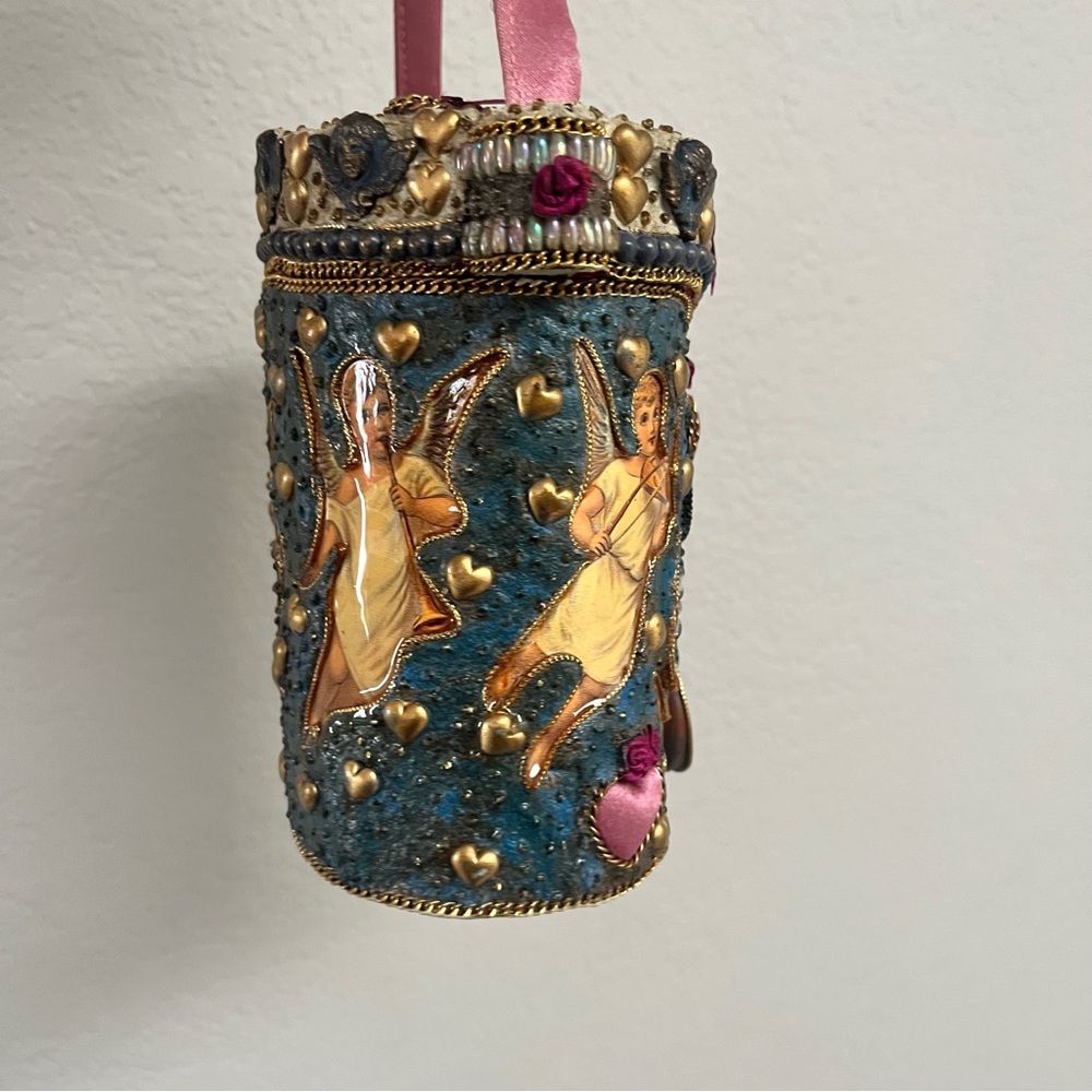 Mary Frances / Vintage RARE Purse Art Ornate Victorian Mixed Media - Picture 7 of 13